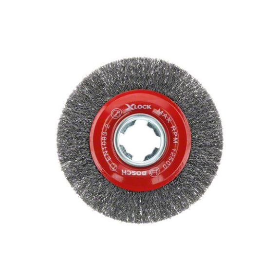 X-LOCK Scheibenbürste 115 mm, gewellter Stahldraht 115 mm, 0,3 mm, X-LOCK-Beschreibung lesen