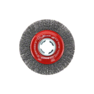 X-LOCK Scheibenbürste 115 mm, gewellter Stahldraht 115 mm, 0,3 mm, X-LOCK-Beschreibung lesen