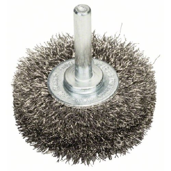 Scheibenbürste, Edelstahl, gewellter Draht, 50 mm, 0,2 mm, 15 mm, 4500 U/ min Scheibenbürste, Edelstahl, gewellter Draht, 50 mm, 0,2 mm, 15 mm, 4500 U/ min-Beschreibung lesen