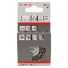 Scheibenbürste, Edelstahl, gewellter Draht, 50 mm, 0,2 mm, 15 mm, 4500 U/ min Scheibenbürste, Edelstahl, gewellter Draht, 50 mm, 0,2 mm, 15 mm, 4500 U/ min