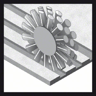 Scheibenbürste, Stahl, gewellter Draht, 30 mm, 0,2 mm, 6 mm, 4500 U/min-Beschreibung lesen