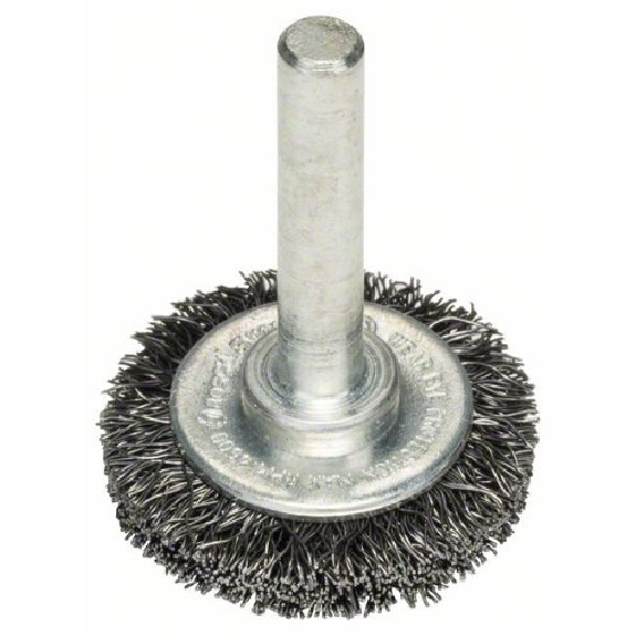 Scheibenbürste, Stahl, gewellter Draht, 30 mm, 0,2 mm, 6 mm, 4500 U/min Scheibenbürste, Stahl, gewellter Draht, 30 mm, 0,2 mm, 6 mm, 4500 U/min-Beschreibung lesen