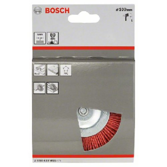 Scheibenbürste, Nylon mit Korund, 100 mm, 1 mm, 8 mm, 4500 U/ min-Beschreibung lesen