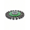 X-LOCK Scheibenbürste 115 mm, gezopfter rostfreier Stahldraht 115 mm, 0,5 mm