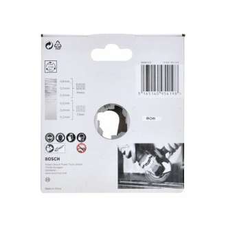 X-LOCK Scheibenbürste 115 mm, gezopfter rostfreier Stahldraht 115 mm, 0,5 mm-Beschreibung lesen