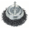 Topfbürste, Stahl, gewellter Draht, 70 mm, 0,2 mm, 4500 U/ min Topfbürste, Stahl, gewellter Draht, 70 mm, 0,2 mm, 4500 U/ min