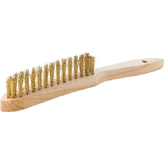 Brosse à main en fil de fer format laiton 3 rangs ondulés-Leggi tutto