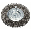 Scheibenbürste, Edelstahl, gewellter Draht, 80 mm, 0,2 mm, 4 mm, 4500 U/ min