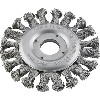Rundbürste Stahldraht re/li 115x0,5 mm gezopft Rundbürste Stahldraht re/li 115x0,5 mm gezopft