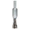 Pinselbürste, Edelstahl, gezopfter Draht, 0,35 mm, 10 mm, 4500 U/ min Pinselbürste, Edelstahl, gezopfter Draht, 0,35 mm, 10 mm, 4500 U/ min