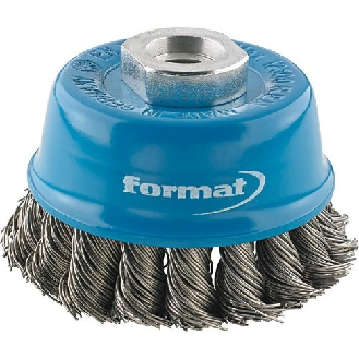 Topfbürste Stahldraht M14 65x0,35mm gezopft-Beschreibung lesen