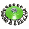 Kegelbürste Heavy for Inox, gezopfter Draht, 0,35 mm, 115 mm, 12500 U/min, M 14