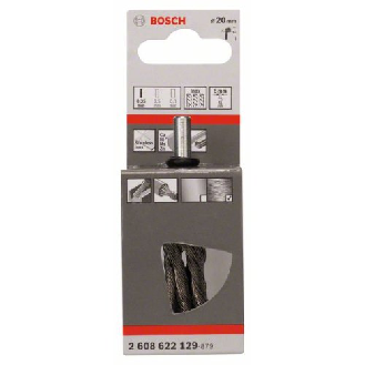 Pinselbürste, Edelstahl, gezopfter Draht, 0,35 mm, 19 mm, 4500 U/ min-Beschreibung lesen