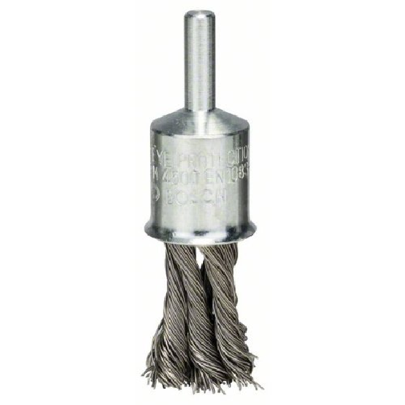 Brosse-brosse, acier inoxydable, fil torsadé, 0,35 mm, 19 mm, 4500 tr/min-Lire la description