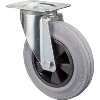 Lenkrolle 200mm L400.B46 Platte,Gummi grau,RL L400.B46.200 Lenkrolle 200mm L400.B46 Platte,Gummi grau,RL L400.B46.200