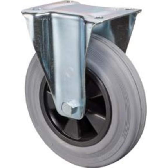 Bockrolle 125mm L410.B46 Platte,Gummi g,RL L410.B46.125 Bockrolle 125mm L410.B46 Platte,Gummi g,RL L410.B46.125-Beschreibung lesen