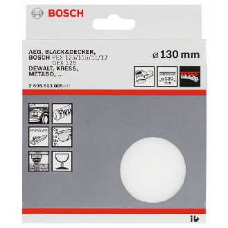 Polierschwamm für Exzenterschleifer, Klett, 130 mm-Beschreibung lesen