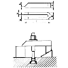 Spanneisen D6315B 14x160mm Spanneisen D6315B 14x160mm