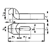 Spanneisen D6316 9x 80 mm Spanneisen D6316 9x 80 mm