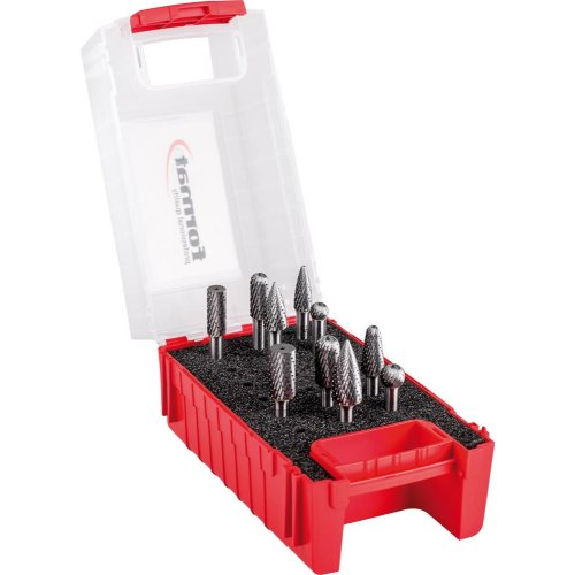 Frässtift-Satz HM C 6mm 10 teilig Frässtift-Satz HM C 6mm 10 teilig-Beschreibung lesen