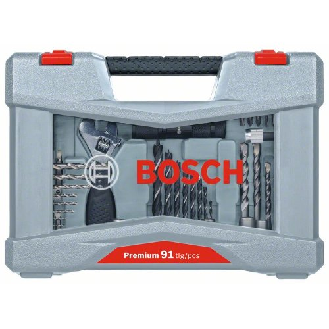Premium X-Line Bohrer- und Schrauber-Set, 91-teilig-Beschreibung lesen