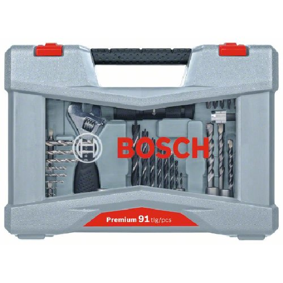 Premium X-Line Bohrer- und Schrauber-Set, 91-teilig-Beschreibung lesen