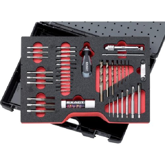 Assortiment exact d'outils de filetage HSS-E M3-12 61 pièces-Leer más