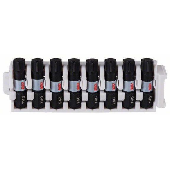 Impact Control Schrauberbitpack, 8-teilig, mit T40, 25 mm Impact Control Schrauberbitpack, 8-teilig, mit T40, 25 mm-Beschreibung lesen