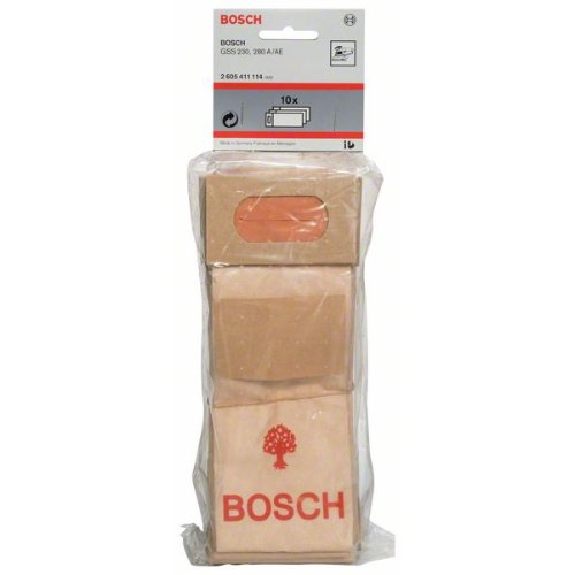 Staubbeutel für Schwingschleifer, Papier, 10er-Pack, für GSS 230 / 280A / 280 AE-Beschreibung lesen