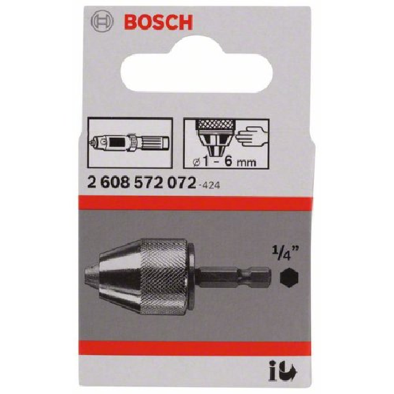 Schnellspannbohrfutter bis 10 mm, 1 bis 6 mm, 1/4" - Außensechskantschaft Schnellspannbohrfutter bis 10 mm, 1 bis 6 mm, 1/4" - Außensechskantschaft-Beschreibung lesen