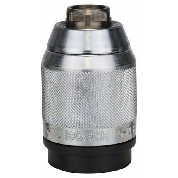 Portabrocas de sujeción rápida cromado mate 1,5-13 mm, 1/2", GSB20-2,PSB850/1000/1200 AutoLock - BOSCH 2608572150-Leer más