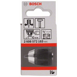 Schnellspannbohrfutter bis 10 mm, 1 bis 10 mm, 3/8 bis 24, Standard Duty-Beschreibung lesen