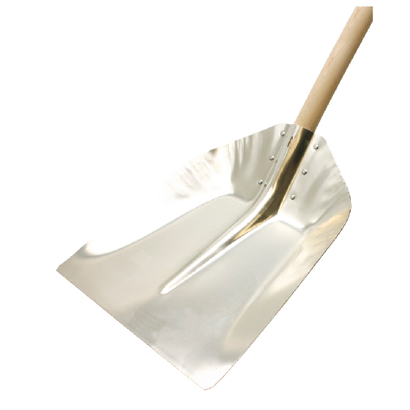 Randschaufel aus Leichtmetall, Blattgröße 380 x 380 mm Randschaufel aus Leichtmetall, Blattgröße 380 x 380 mm-Beschreibung lesen
