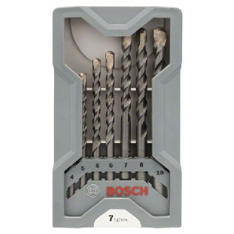 Betonbohrer CYL-3 Set, Silver Percussion, 7-teilig, 4, 5, 6, 6, 7, 8, 10 mm-Beschreibung lesen