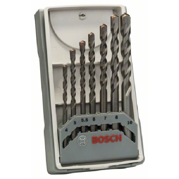Betonbohrer CYL-3 Set, Silver Percussion, 7-teilig, 4, 5, 5,5, 6, 7, 8, 10 mm-Beschreibung lesen