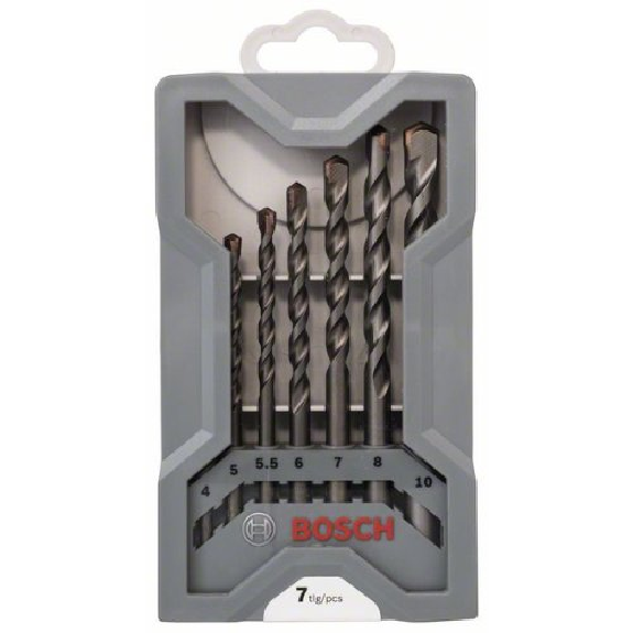Betonbohrer CYL-3 Set, Silver Percussion, 7-teilig, 4, 5, 5,5, 6, 7, 8, 10 mm-Beschreibung lesen