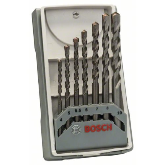 Betonbohrer CYL-3 Set, Silver Percussion, 7-teilig, 4, 5, 5,5, 6, 7, 8, 10 mm-Beschreibung lesen