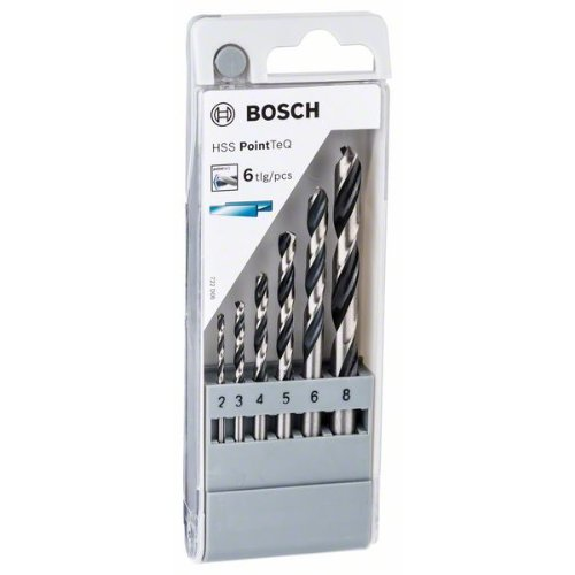 Metallspiralbohrer HSS-Set PointTeQ, DIN 338, 6-teilig-Beschreibung lesen