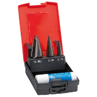 Blechschälbohrer Satz HSS 3-30,5mm-Beschreibung lesen