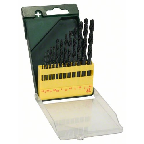 Jeu de forets à métaux HSS-R, 13 pièces, 1,5 - 6,5 mm-Leggi tutto