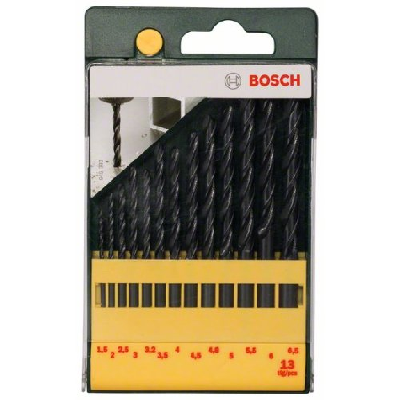 Metallbohrer-Set HSS-R, 13-teilig, 1,5 - 6,5 mm Metallbohrer-Set HSS-R, 13-teilig, 1,5 - 6,5 mm-Beschreibung lesen