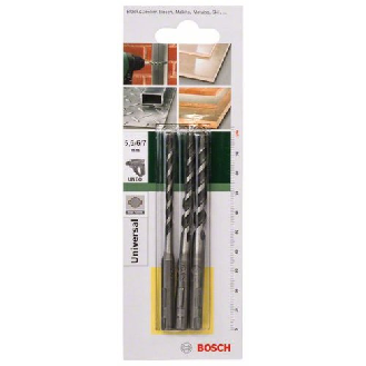 Mehrzweckbohrer-Set SDS-Quick, 3-teilig, 5,5 - 7 mm-Beschreibung lesen