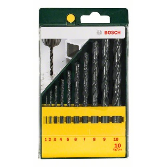 Metallbohrer-Set HSS-R, 10-teilig, 1 - 10 mm-Beschreibung lesen