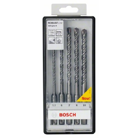 Hammerbohrer-Set Robust Line SDS-plus-5, 5-teilig, 5,5 - 10 mm-Beschreibung lesen