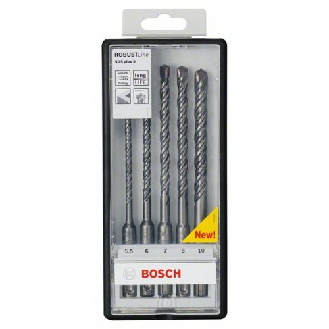 Hammerbohrer-Set Robust Line SDS-plus-5, 5-teilig, 5,5 - 10 mm-Beschreibung lesen