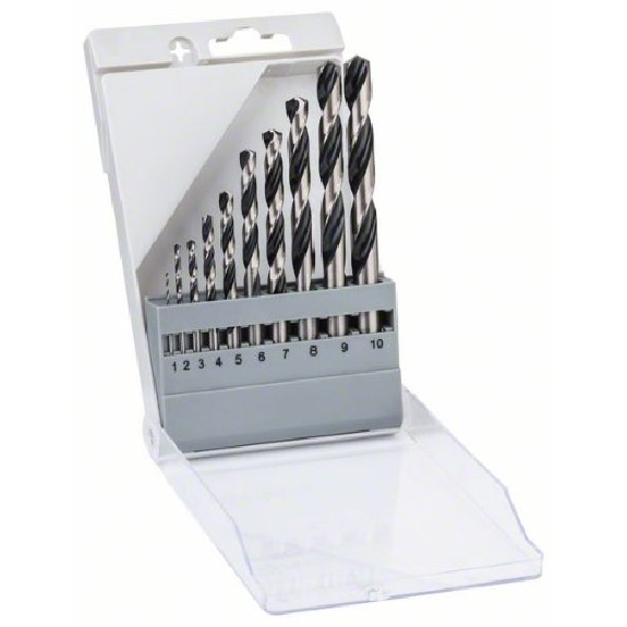 Metallspiralbohrer HSS-Set PointTeQ, DIN 338, 10-teilig-Beschreibung lesen