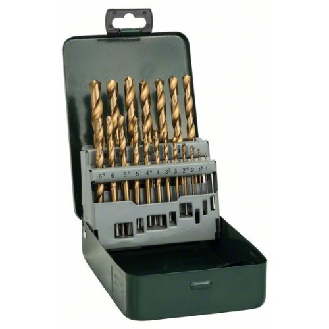 Metallbohrer-Set HSS-TiN, 19-teilig, 1 - 10 mm, Metallkassette-Beschreibung lesen