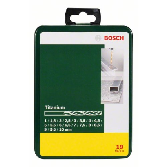 Metallbohrer-Set HSS-TiN, 19-teilig, 1 - 10 mm, Metallkassette-Beschreibung lesen