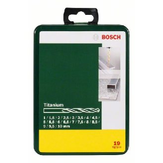 Metallbohrer-Set HSS-TiN, 19-teilig, 1 - 10 mm, Metallkassette-Beschreibung lesen