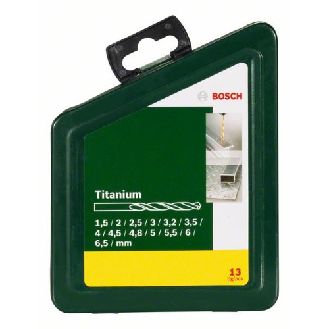 Metallbohrer-Set HSS-TiN, 13-teilig, 1,5 - 6,5 mm, Metallkassette-Beschreibung lesen